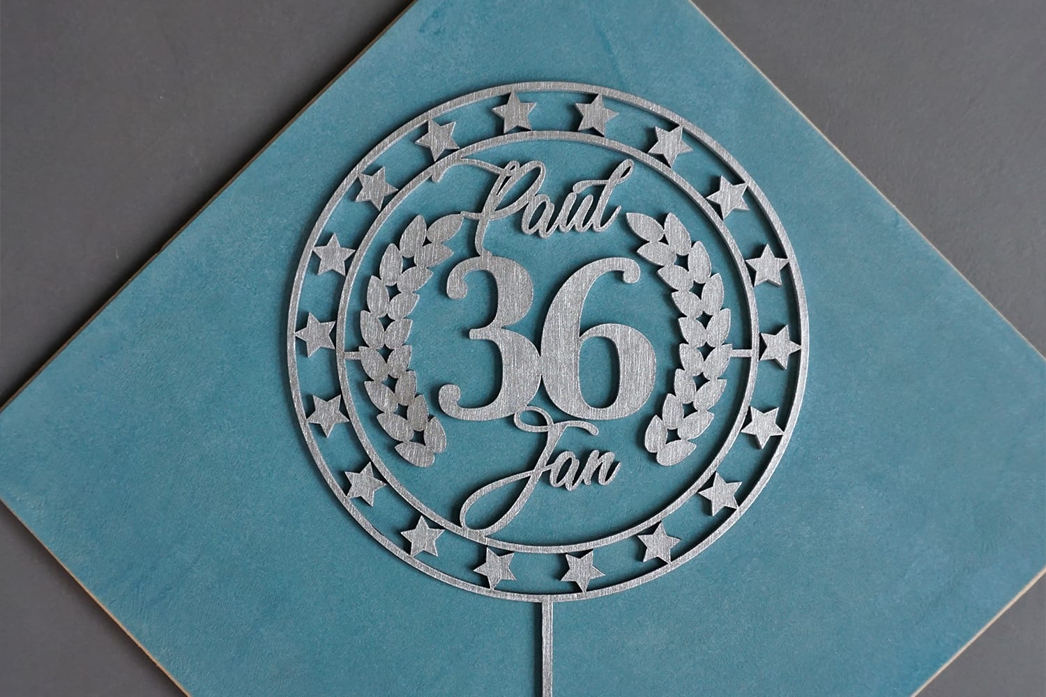 taarttopper voor verjaardag van tweeling
