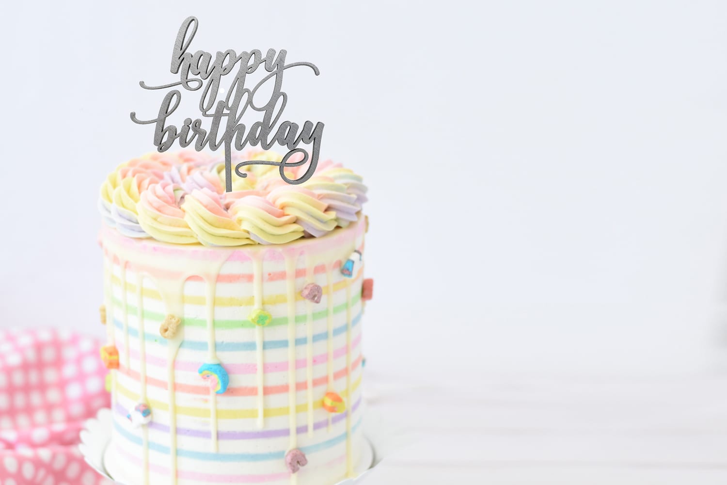 'Happy Birthday' Cake Topper verjaardag - Afbeelding 4