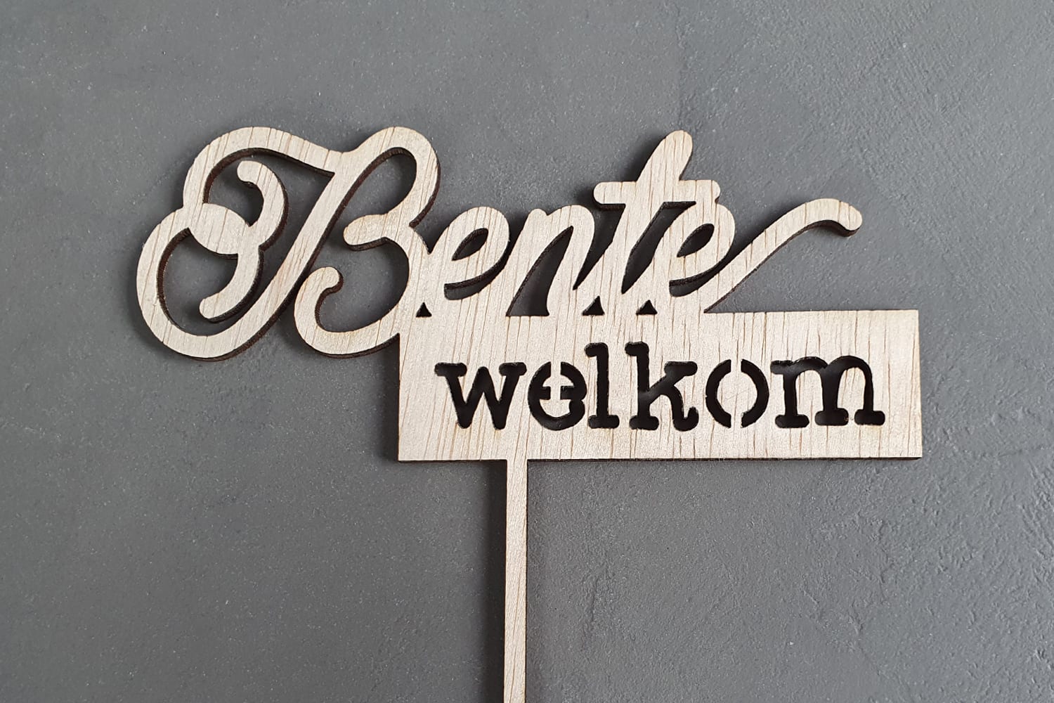 Taarttopper 'Welkom Baby' voor een geboorte - Afbeelding 2