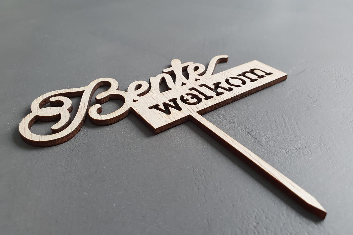Taarttopper 'Welkom Baby' voor een geboorte - Afbeelding 4
