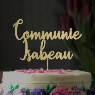 taarttopper communie gepersonaliseerd