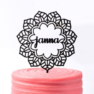 cake topper mandala met naam