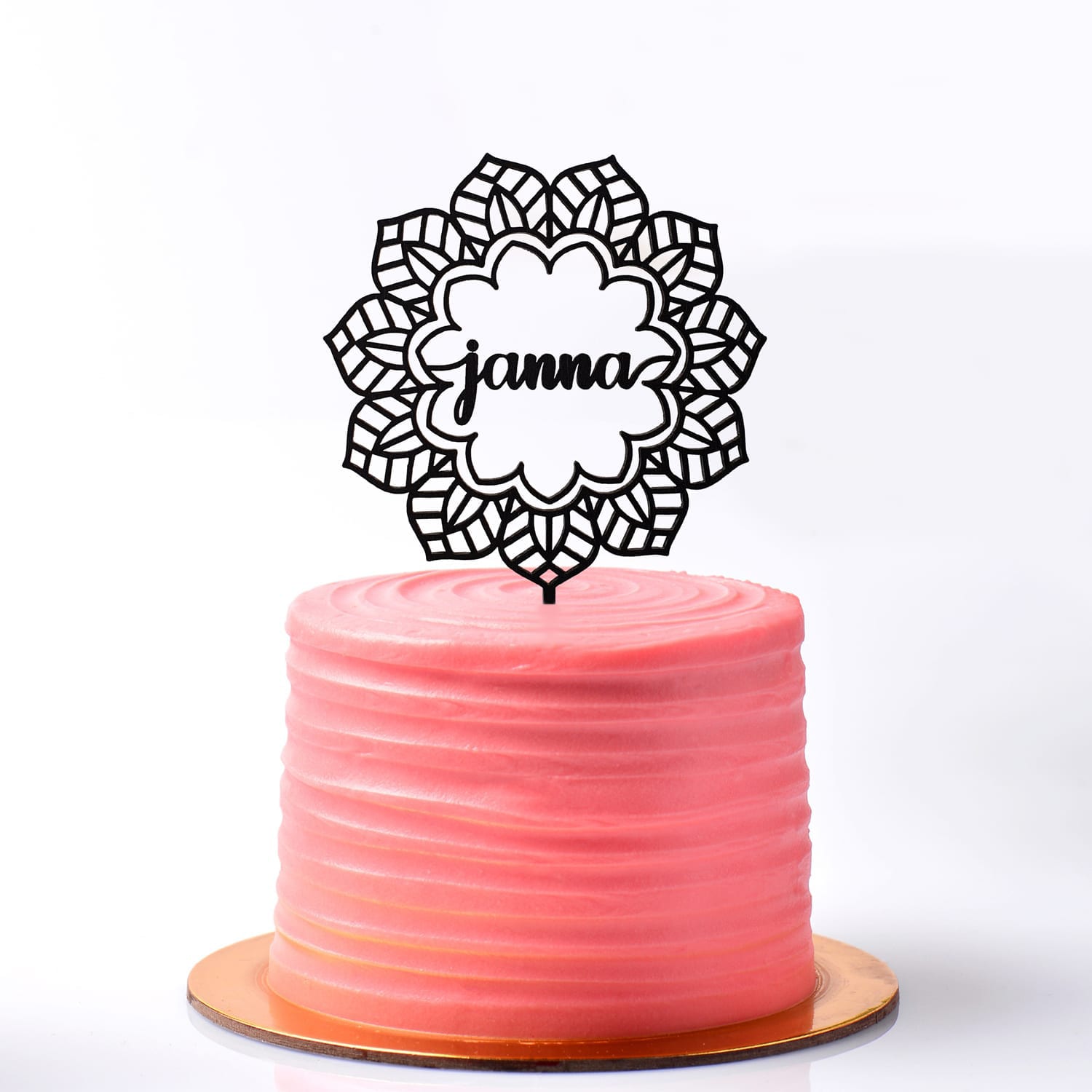 Cake topper: mandala met naam naar keuze - Afbeelding 3
