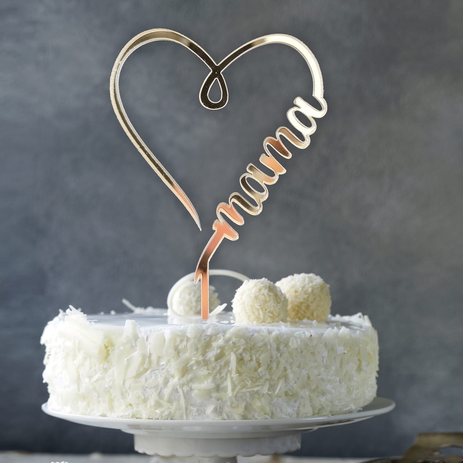 Taarttopper Hartje mama Moederdag - Afbeelding 2