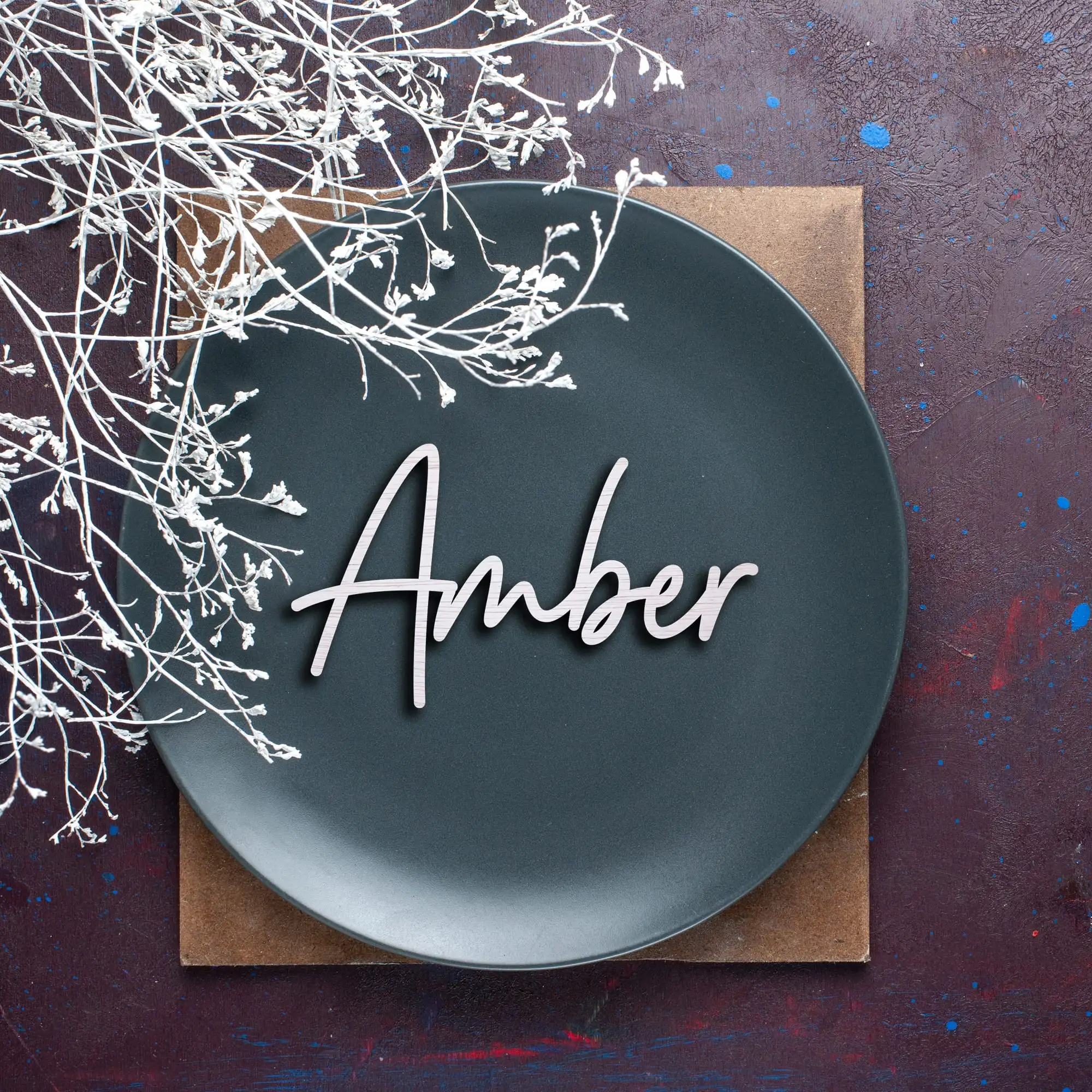 Houten naamkaartjes - kleine houten namen - Afbeelding 3
