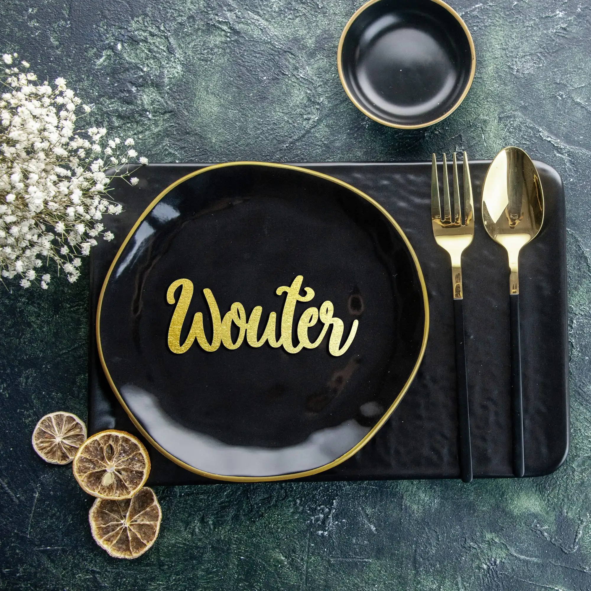 Naamkaartjes tafel bruiloft diner feest - Afbeelding 2