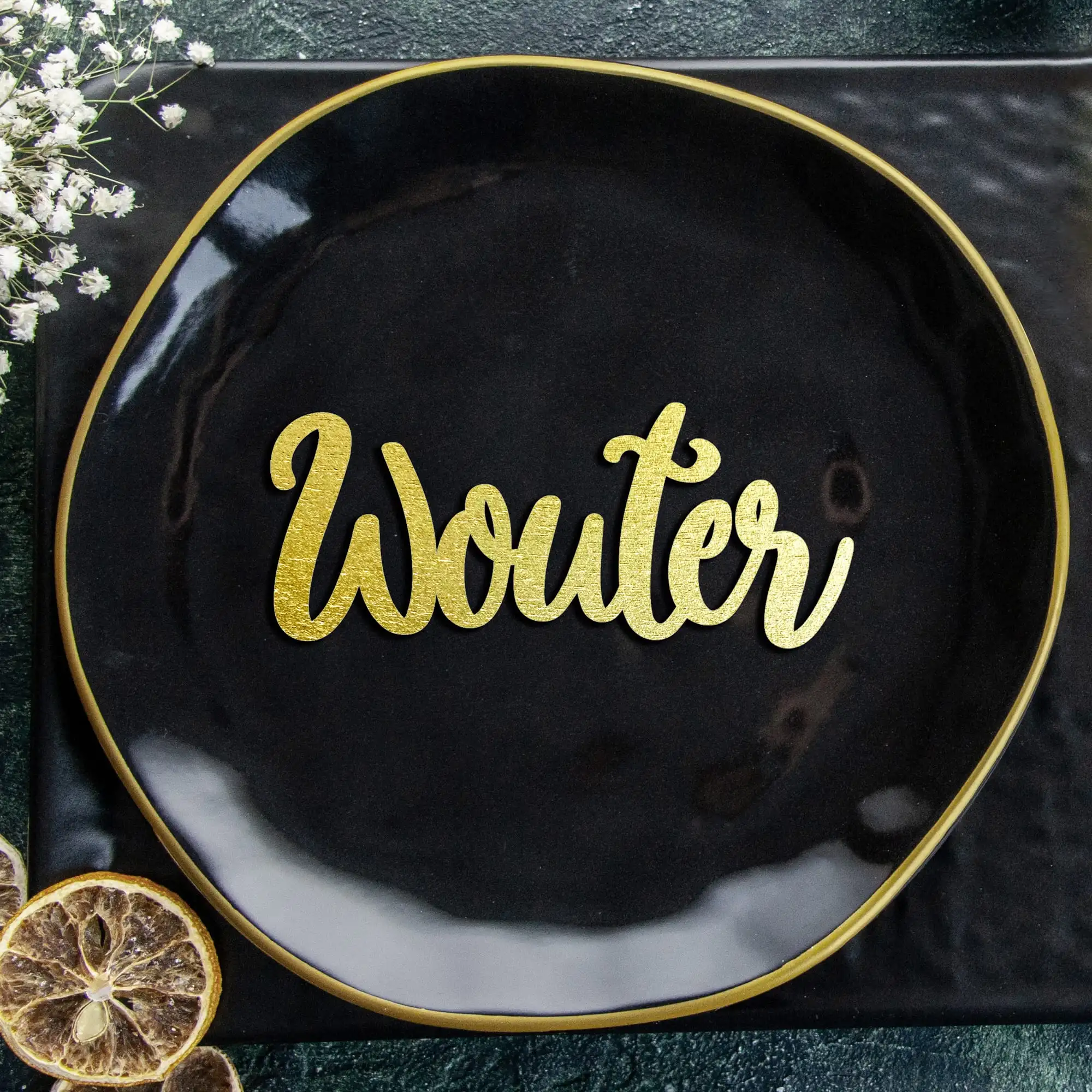 Naamkaartjes tafel bruiloft diner feest