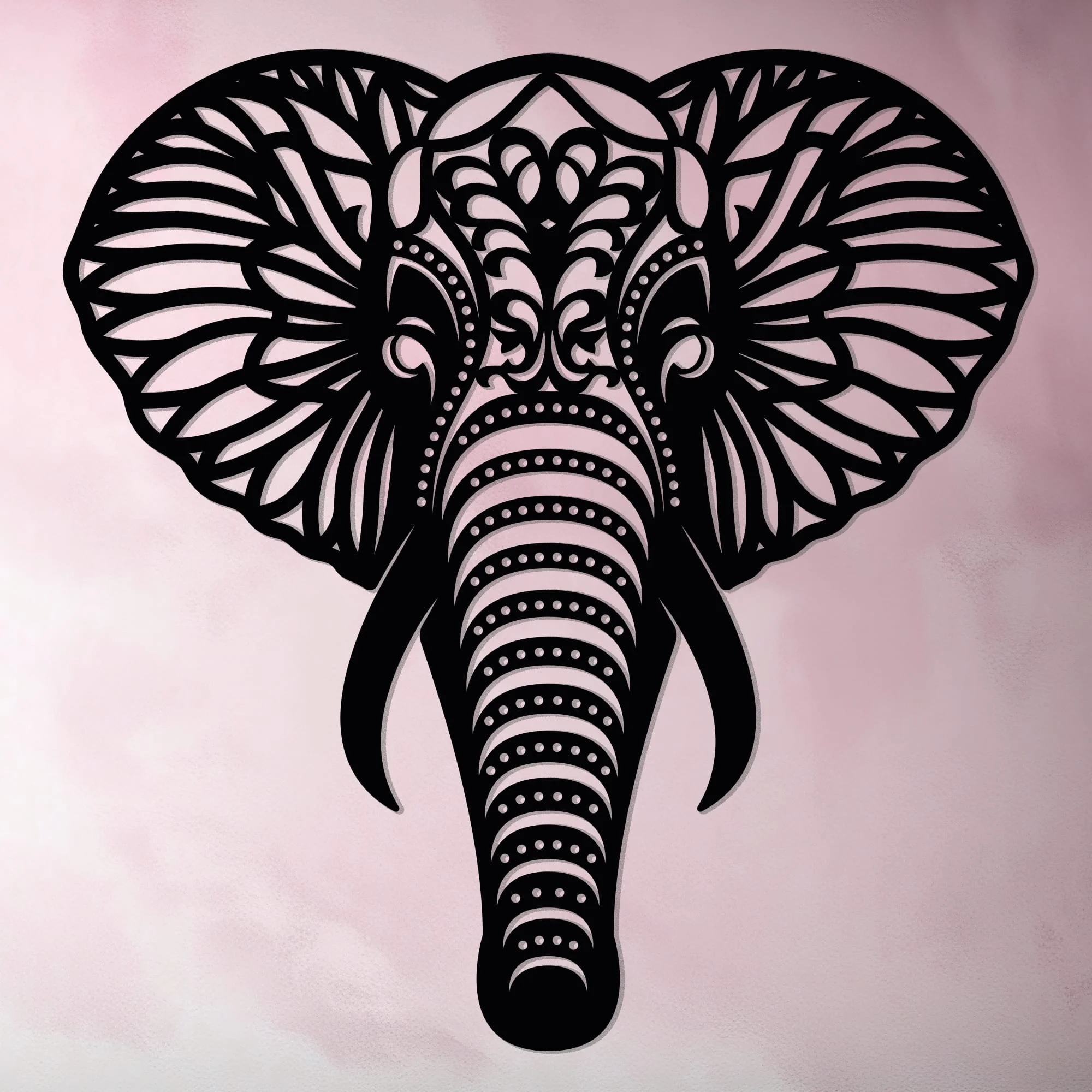 exotische olifant hout muur