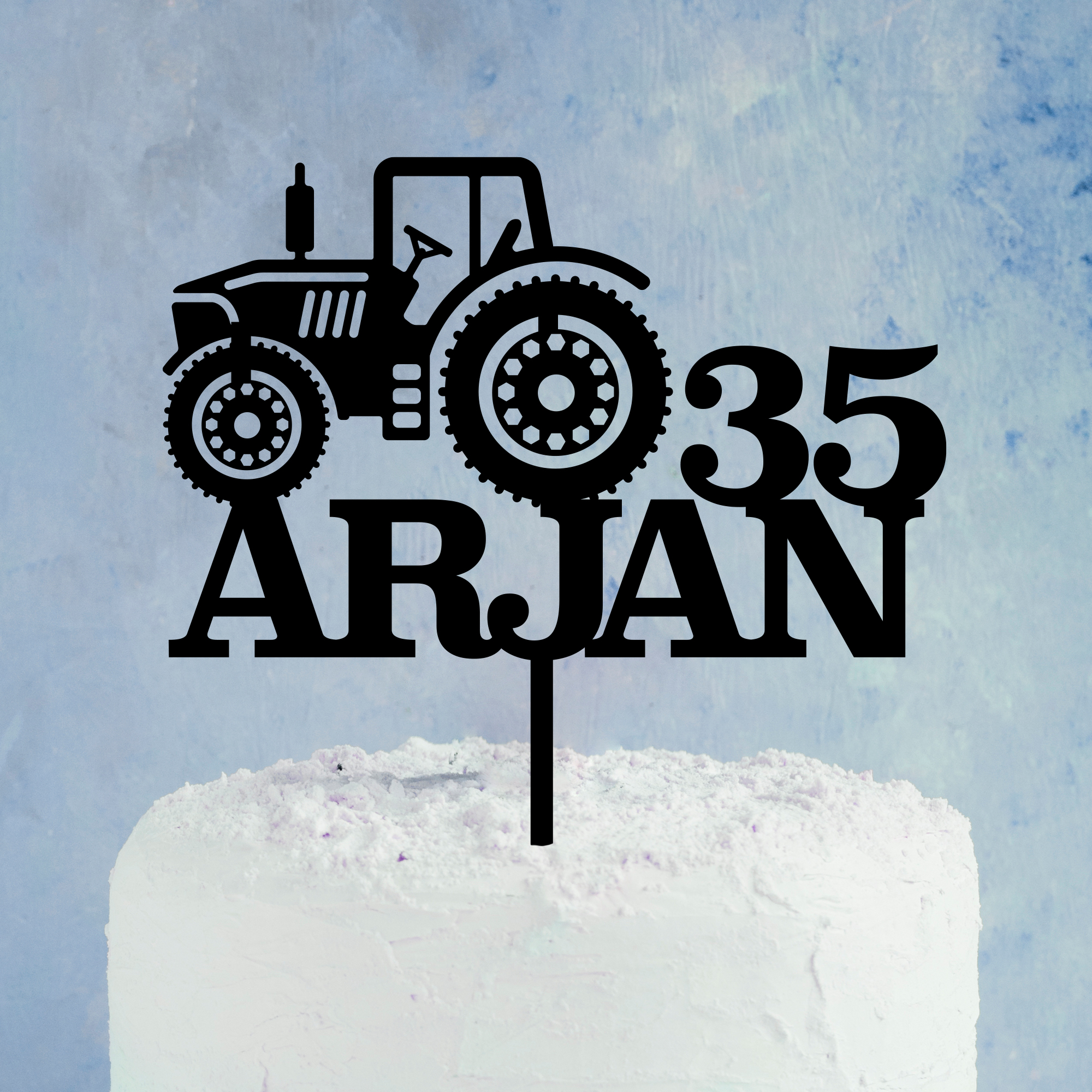 taarttopper tractor boer naam