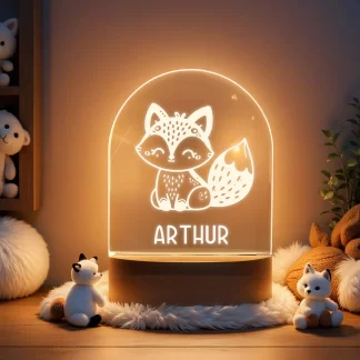 decoratie kinderkamer lampje vosje gepersonaliseerd