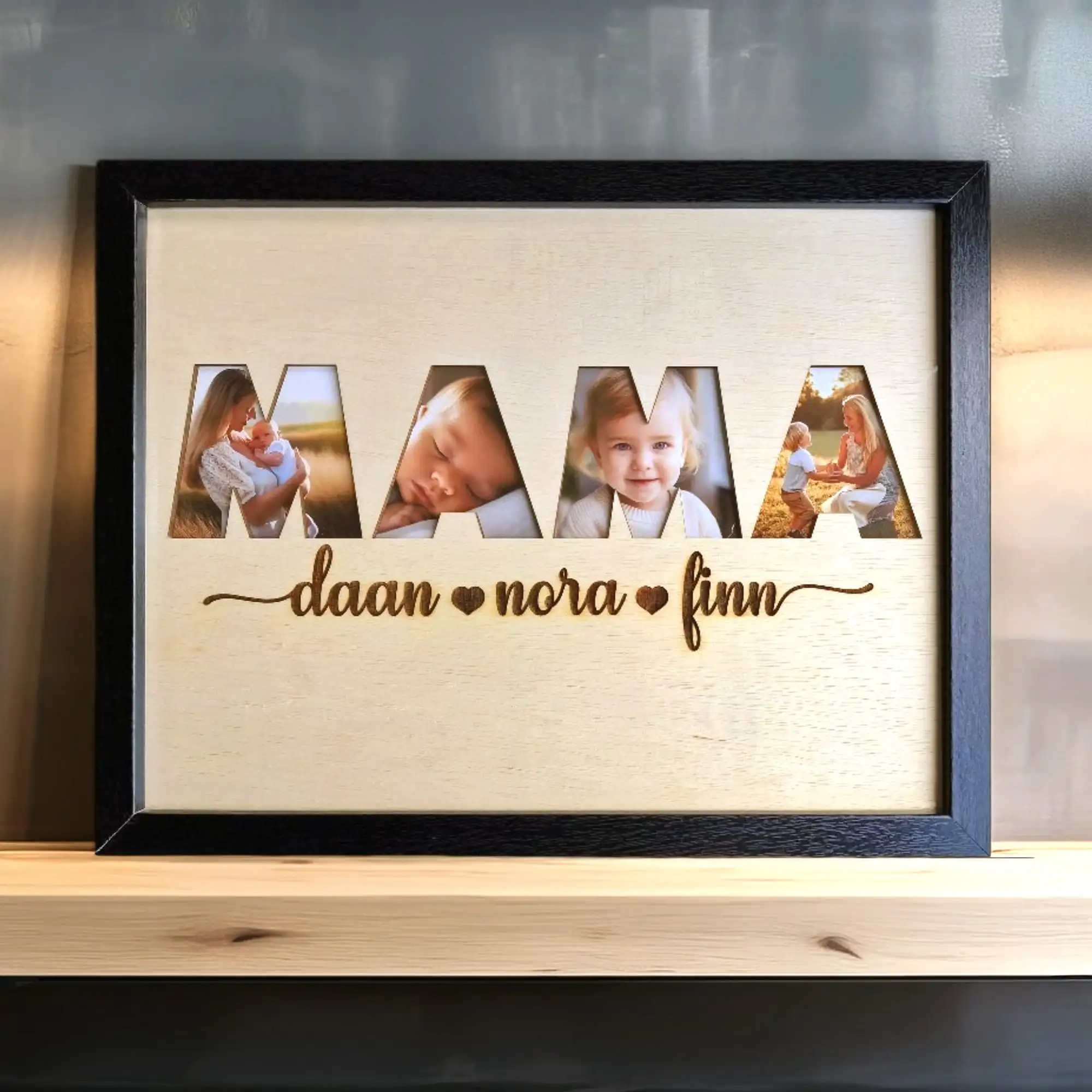 Moederdag Fotolijst met Namen | Uniek Cadeau Mama